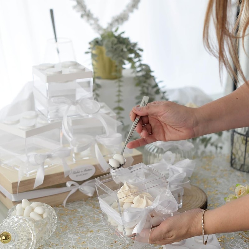 OMADA Design Confetti Container for Confetti or Candy, Brick Type,