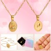 Sinyi - Collar Con Medalla De Virgen De Guadalupe Chapa