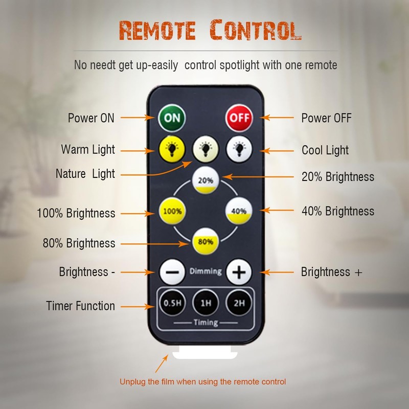 Battery Spot Light for Tree Plant Indoor Uplight Rechargeable Picture