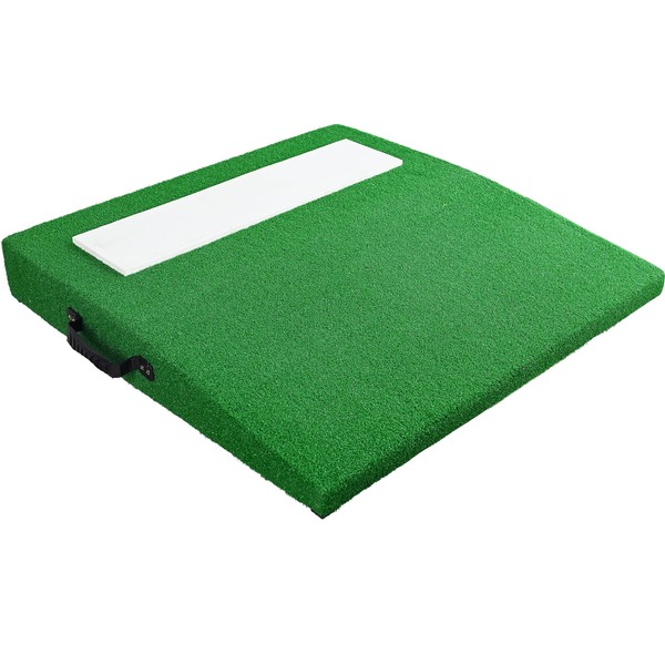 TUBAGOU 4" Portable Pitching Mound for Baseball Pitchers Mound Baseball Mound for Indoor and Outdoor Use with Regulation Pitching Rubber