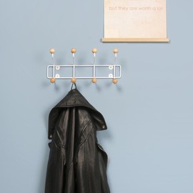 Leitmotiv Kugel Wandgarderobe Balls Holz 8 Haken