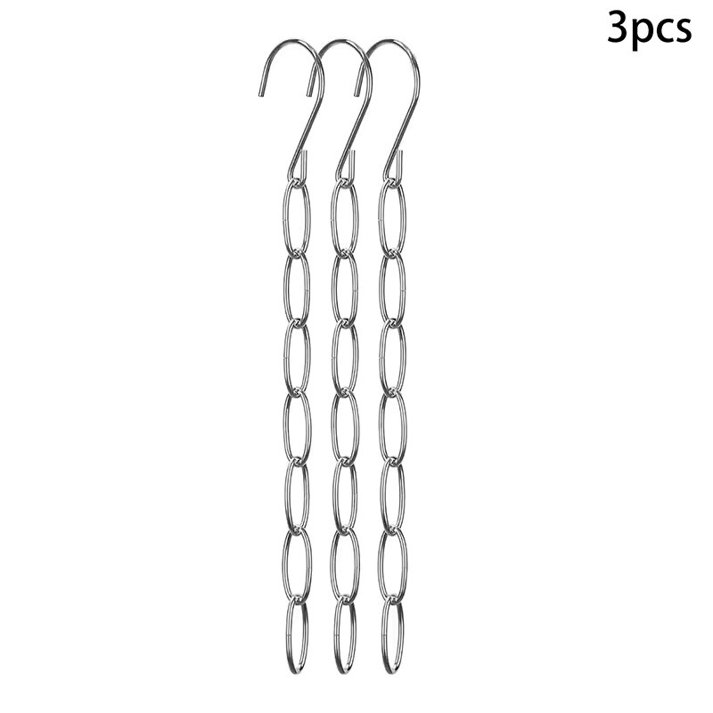 Metal Space Saving Hanger Organizer Chain for Closets