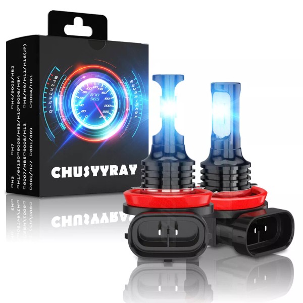 CHUSYYRAY 2pc LED Headlight Bulbs Conversion Kit 8000K For Kawasaki
