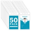 50 PCS Plastic Badge Holder, Vertical Name ID Card Badge