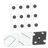 Levemolo 25 Sets U Shaped Ground Stakes with Gaskets for