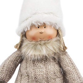 Ideen mit Herz Cute Winter Dolls, Christmas Gnome, Christmas Decoration, Winter Children, Decorative Doll (Stefan, with Floppy Legs, 32 cm High)