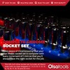 Olsa Tools Metric Socket Set (15pc) | 3/8-Inch Drive |
