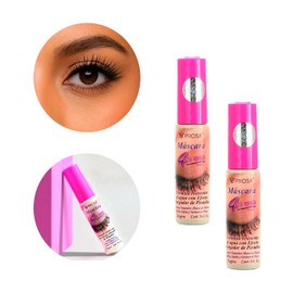 PROS_A Máscara de Pestañas Profesiona| Fórmula Resistente al Agua, Rimel Profesional larga duración | kit de 2 Piezas | Cepillo efecto alargador y da volumen 13g (Clásico Negro)