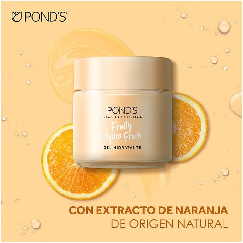 POND'S Cuidado Facial Fruity Hydra Fresh Naranja, Gel Hidratante, 110