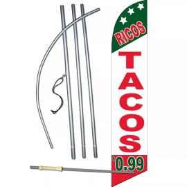 NeoPlex Ricos Tacos .99 Complete Swooper Flag Bundle