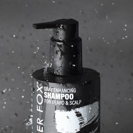 Godefroy Silver Fox Beard and Scalp Shampoo Gray Reducing Beard Wash Removes Brassy Tones Moisturize & Nourish Beard & Scalp For Men