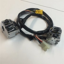 SMT-Chrome LEFT+RIGHT Switch Compatible With Suzuki GSX-R600/GSX-R750/GSX-R1000/TL1000/Hayabusa GSX1300R US Model [B017QP77B6]