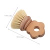 Beavorty Dish Brush: Palm Wooden Dish Scrubber Wood Scrub Sink