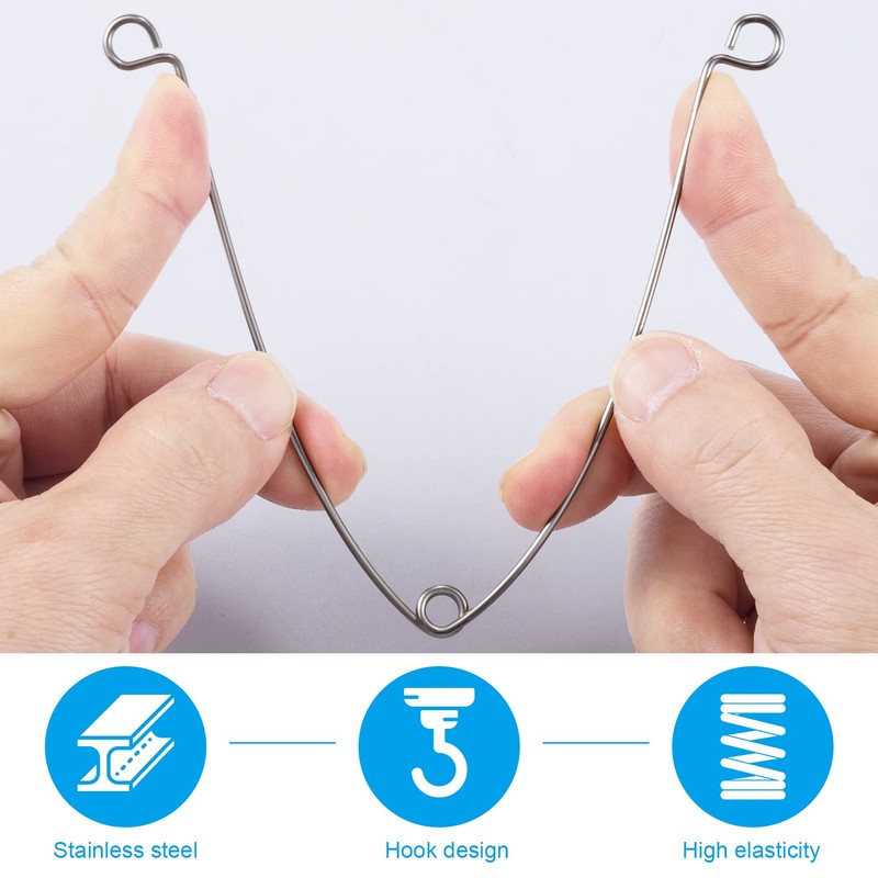 OIIKI 10Pcs Recessed Lighting Springs Clips Recessed Lighting, Torsion Spring