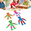 4PCS Telescopic Suction Cup Toy Cartoon Reduce Pressure Plastic Shape