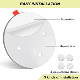 Privacy Sign,Do Not Disturb/Please Knock/Out of Office/in a Meeting Sign,Office Door Sign That Lets Others Know Whether You're Available Or Not (6inch,Silver)