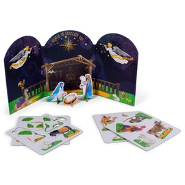 Wee Believers My Pop-Out Nativity 12 Piece Children's Christmas Activity Set