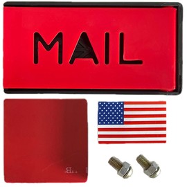 Mailbox Flags for Brick mailboxes | Mailbox Flag Replacement kit | Mailbox Red Flag | Mailbox Alert Flag | Mailbox Red Flag Replacement | 3.9 x 2 x 0.5 inches