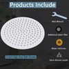 Rain Shower Head, Katezon High Flow Rainfall Showerhead Stainless Steel,
