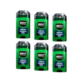 Brut Signature Deodorant – Stain & Residue Free, Powerful Odor Protection, 2.7 oz (76 g) (Pack of 6)