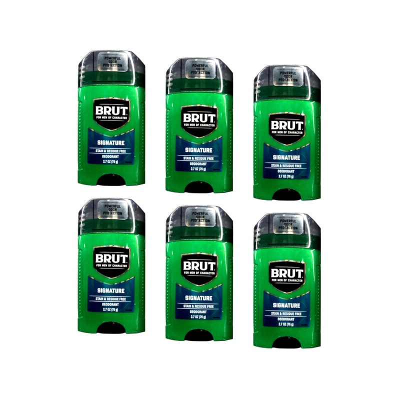 Brut Signature Deodorant – Stain & Residue Free, Powerful Odor