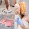 Fußbürste Fußwäscher Dusche Fußmassagegerät,Silikon Dusch Rückenschrubber,Massage Pad mit Rutschfesten Saugnäpfen
