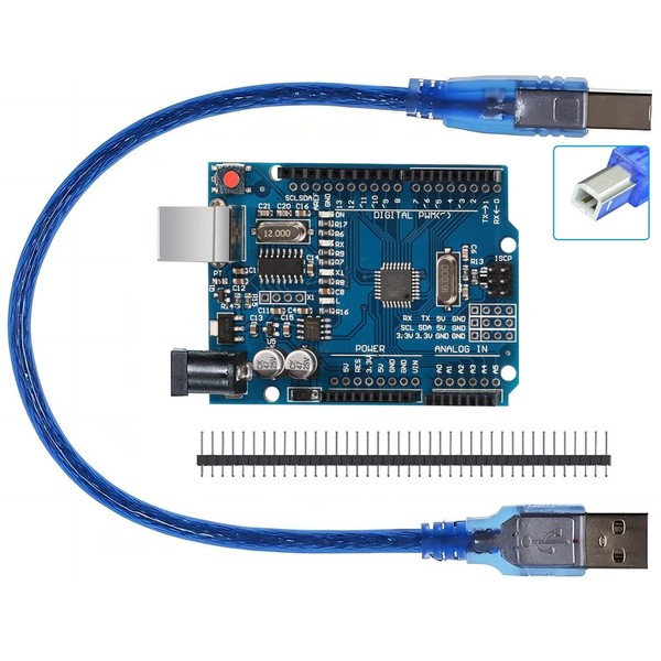 WWZMDiB UNO R3 Board Compatible with Arduino IDE ​​with USB