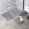 Vilde Bathroom Rug Set Bath Mat Set Bath Mat Grey