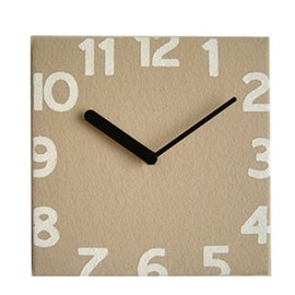 Paradec Torno TOC-200BE Felt Clock, Beige, Size (W x D x H): 7.9 x 1.2 x 7.9 inches (200 x 30