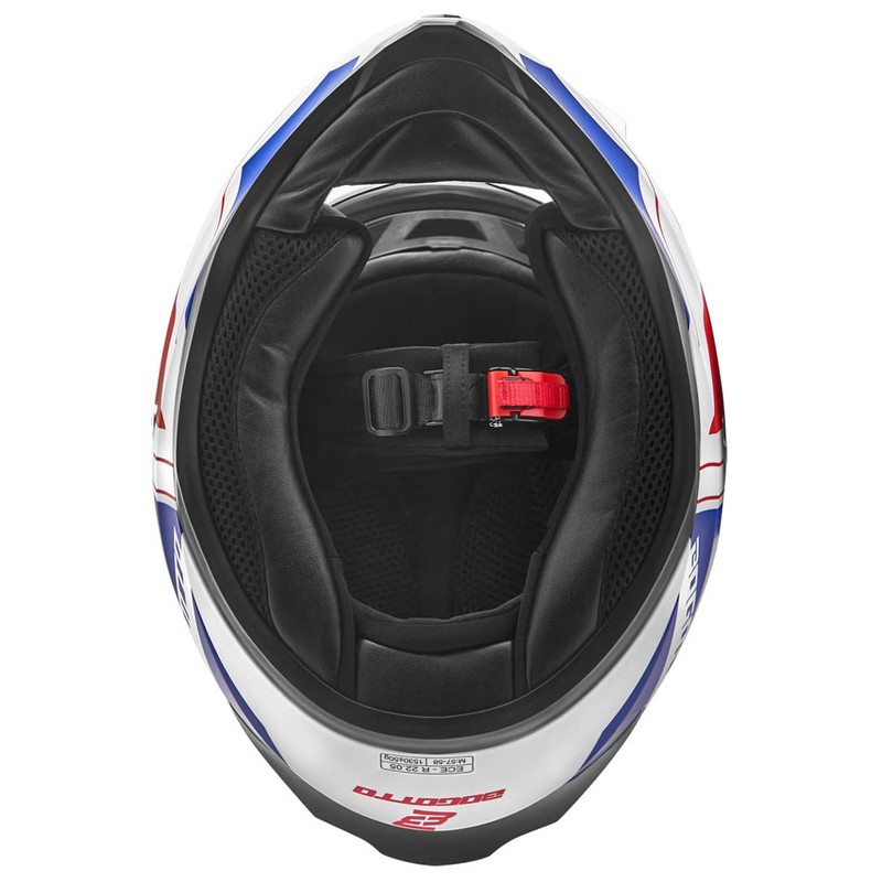 Bogotto V128 Strada Helmet, Blue/Red/White, 2XL