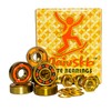 Naivskb Skateboard Bearings 8 Pack - Premium Titanium Coated ABEC9