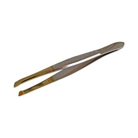 EKS Solingen Tweezer Gold Tip Narrow Slant Nickel Plated EK 1-12 NSG