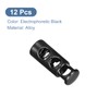 uxcell 12pcs Metal Cord Locks, 5mm Double Hole Spring Stopper