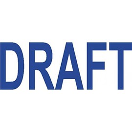 Colop "Draft" Green Line Word Stamp - Blue