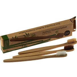 Eco Friendly Bamboo Toothbrushes x3