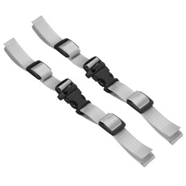 PATIKIL Backpack Belt Strap, 2 Pack Nylon Webbing Adjustable Replacement Waist Strap with Quick-Release Buckle for Pack Backpack Luggage Bags, Grey
