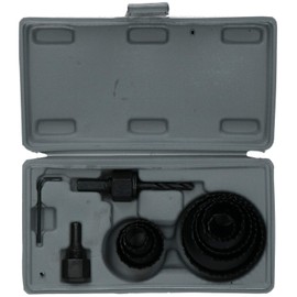 11pc Hole Saw Set Drill Arbor 19-64mm Cutter Round Circular Cut Wood Metal