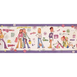 Girls Power White BE11192B Wallpaper Border