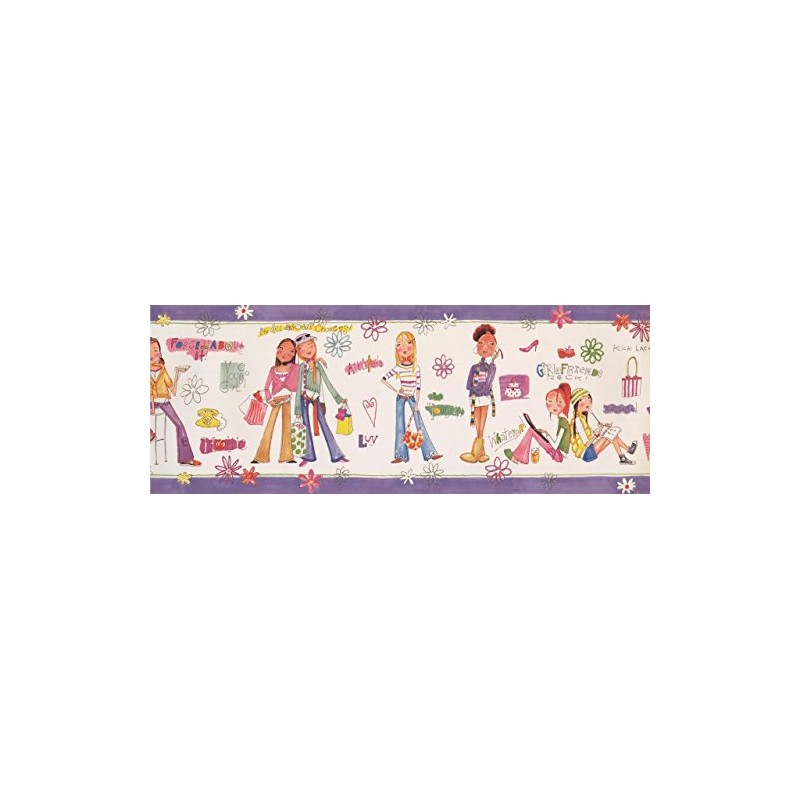 Girls Power White BE11192B Wallpaper Border