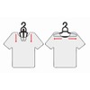 Ideaworks Set of 3 Shirt Saver Hangers, White/Grey, 31 x