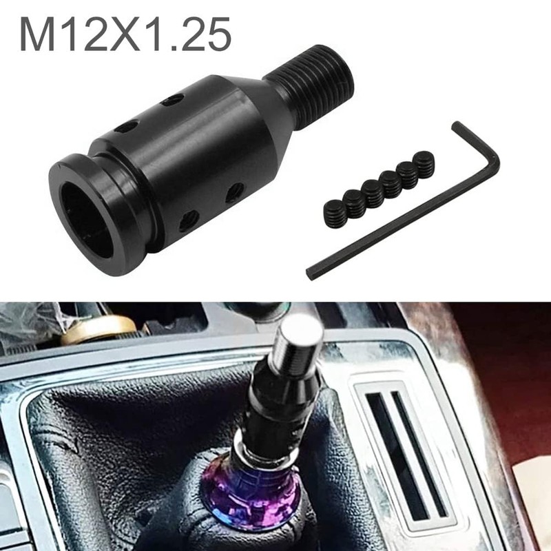 ePathChina Shifter Knob Adapter Universal Car Shift Knob Adapter Aluminum