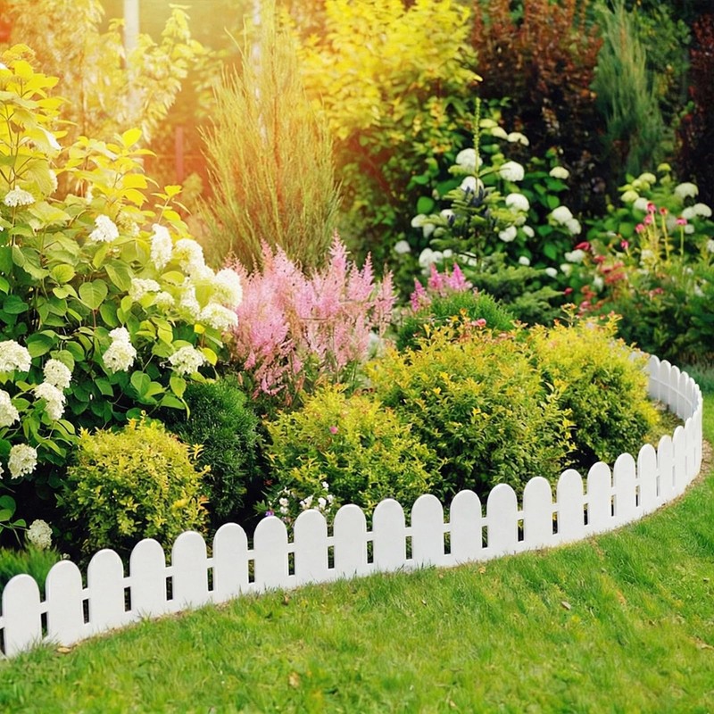 Landscape Edging 20FT,5.5IN High Landscape Edging,Garden Edging Border with 30Spikes,