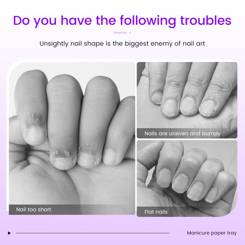 SULLMAR NailForms for Gel Builder Self Adhesive NailExtension Stickers for