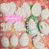 Kit Figuras Pintar Huevos Pascua Conejo Actividad Niños 40pz