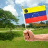 QQSD Venezuela Small Flag Venezuelan Stick Mini Hand Held Flags