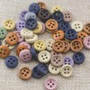 SUQ 100 Pieces Mixed Buttons, Colourful Buttons, 100 Pieces Buttons