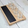 Beer Flight Board Sampler Paddle with Write-on Chalkboard Dry-erase Surface