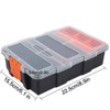 Plastic Tool Storage Box, Portable Waterproof Organizer Box with Adjustable
