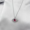 Evil Eye Necklace for Women | Sliver Plated Cubic Zirconia
