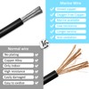 6 Gauge Marine Wire Tinned Copper Boat Cable, Standard USA